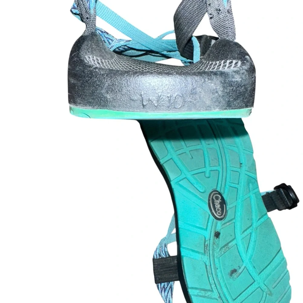Chaco ZX2 Classic Sandals Women’s Size 10 Blue Teal Toe Loop Hiking Outdoor